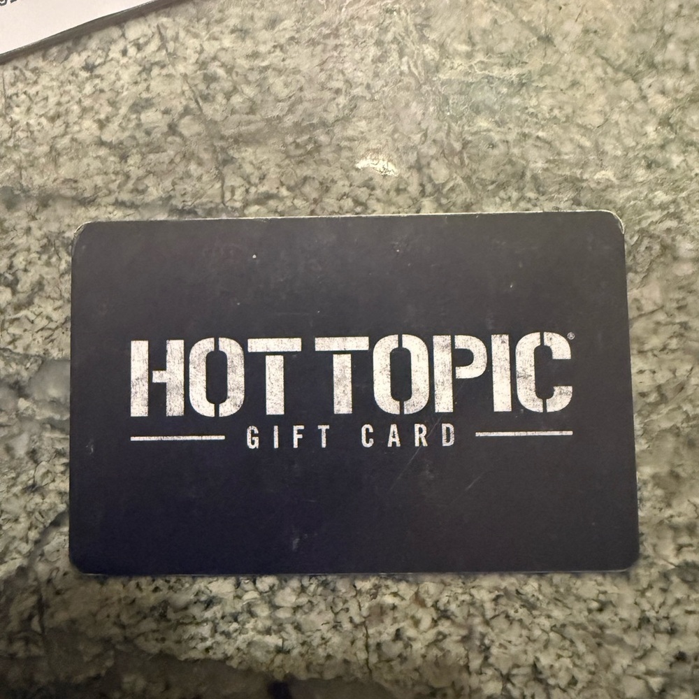 Hot Topic Gift Card Balance Check - Black and White